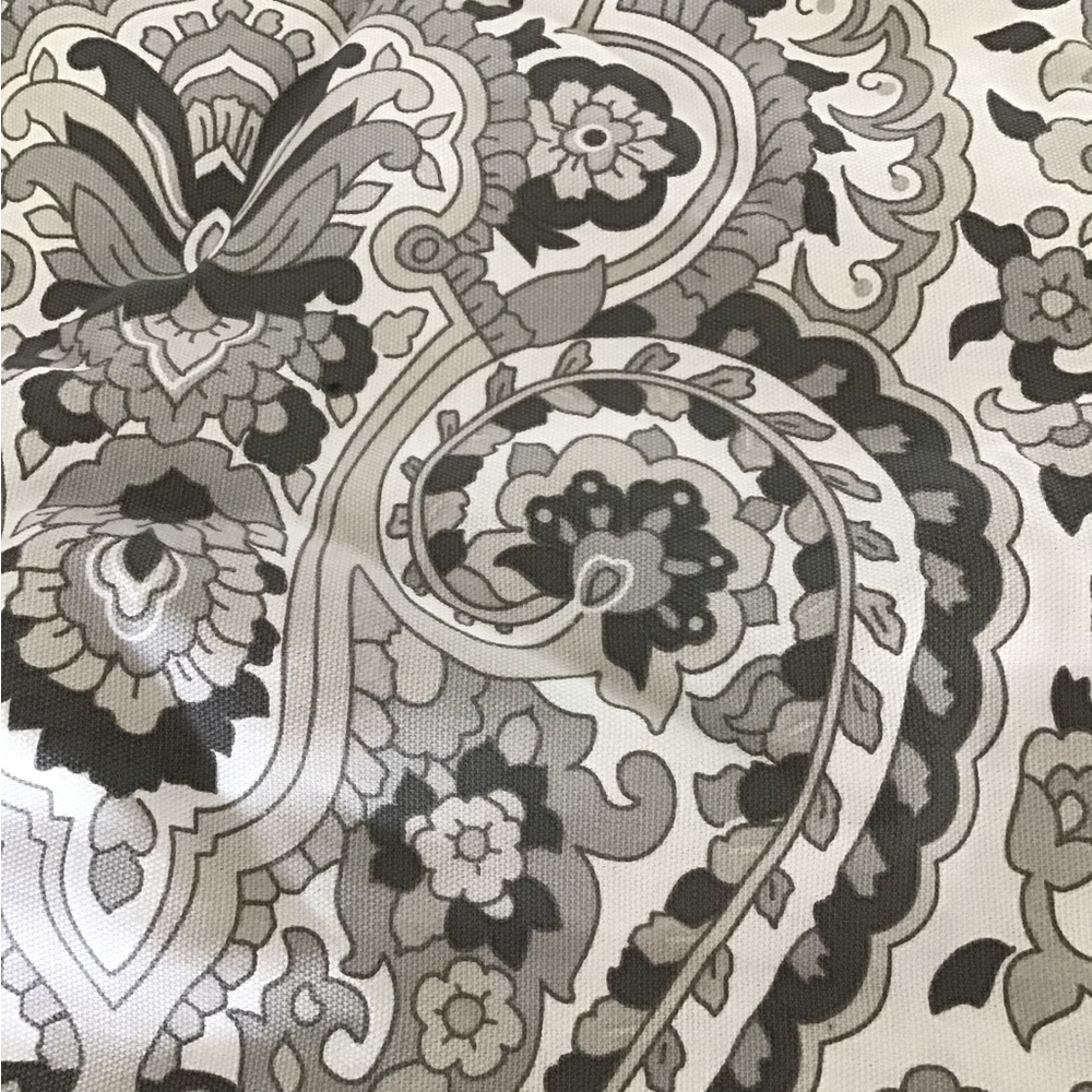 Tommy Hilfiger Grey and White Paisley patterned Ornate Curtains